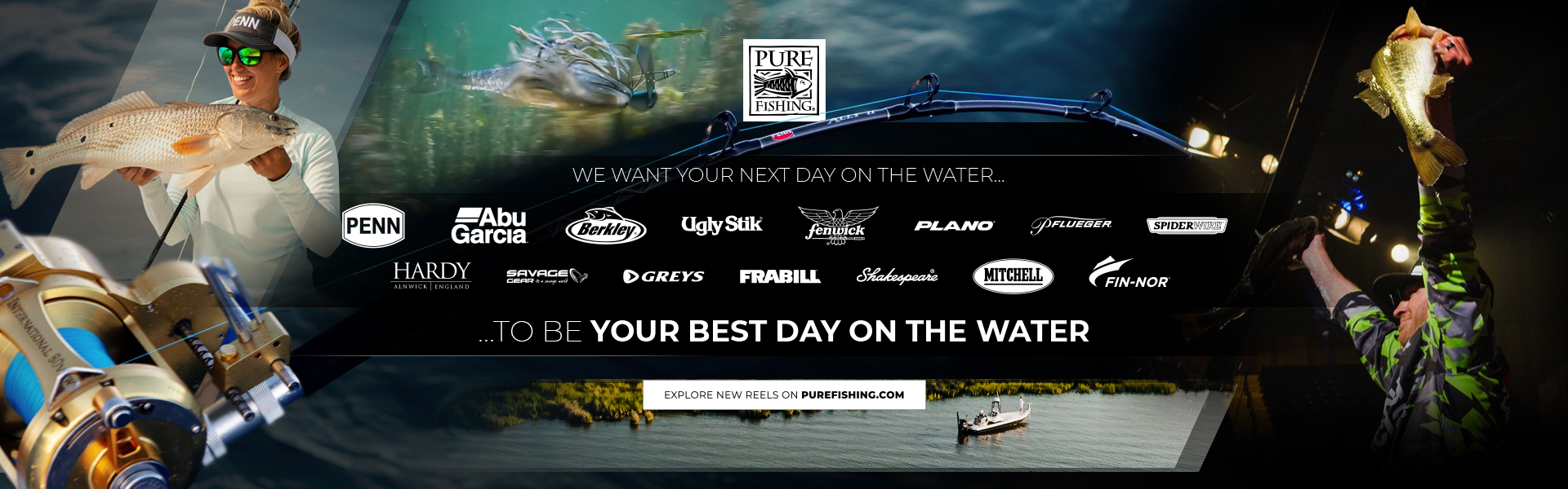 Pure Fishing New Reels Banner