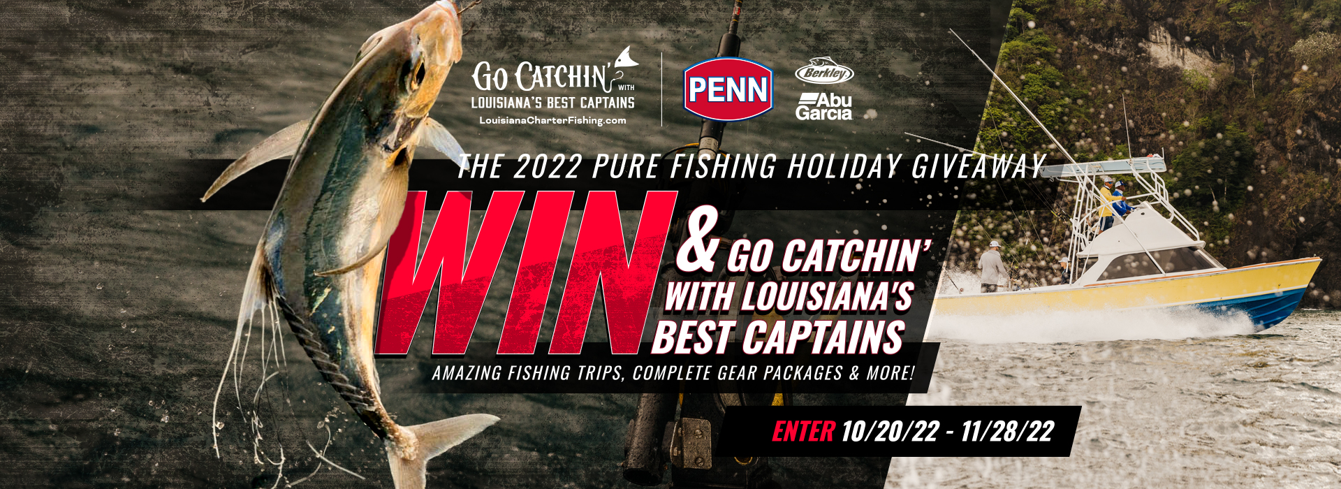 Pure Fishing 2022 Holiday Giveaway: Win and go catchin' with Louisiana's best captains