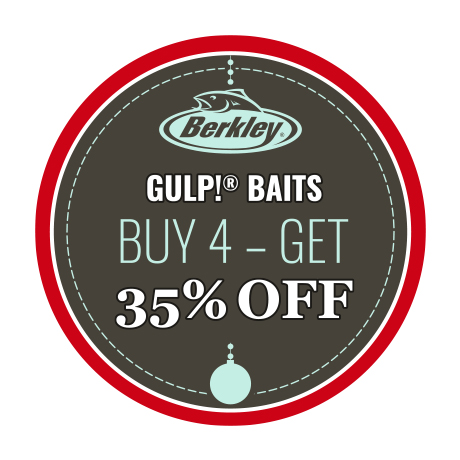 Berkley Gulp! Baits: Buy 4, Get 35% Off
